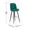 Emma and Oliver 2 Pack Metal Barstool with Swivel Bucket Seat